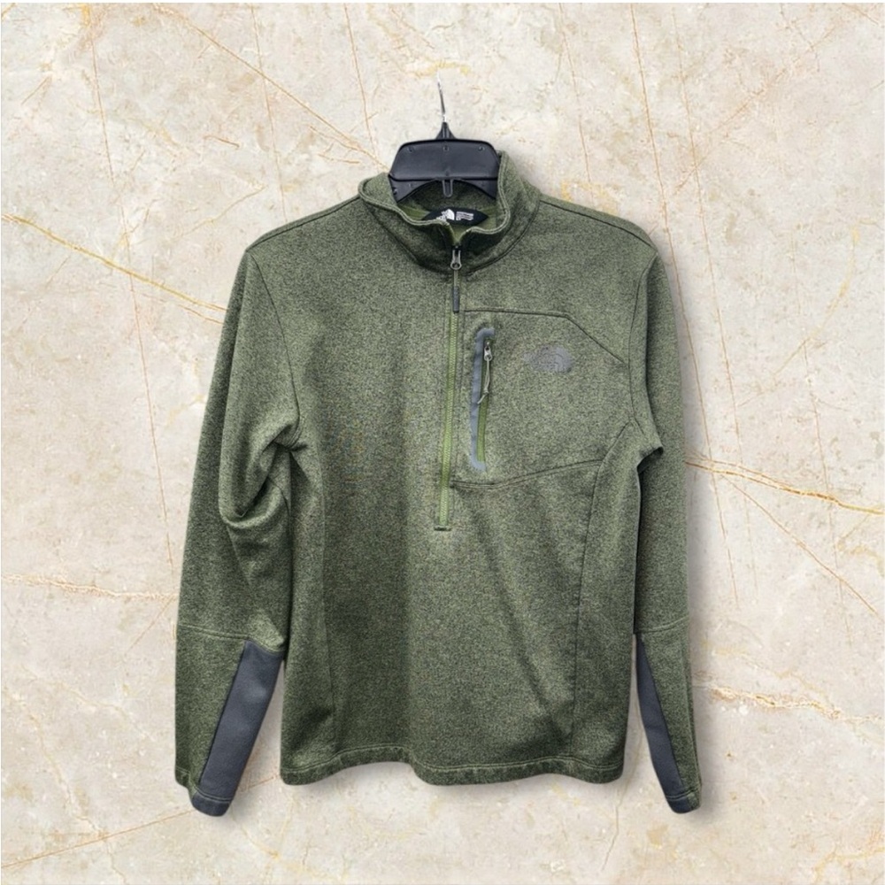 The North Face Sweater Mens S Green Canyonlands‎ CUGO 1/2 Zip Fleece Pullover
